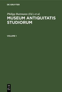 Produktbild: Museum antiquitatis studiorum. Volume 1
