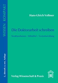 Produktbild: Die Doktorarbeit schreiben.