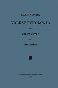 Produktbild: Lateinische Volksetymologie und Verwandtes