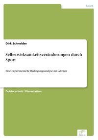 Produktbild: Selbstwirksamkeitsver&auml;nderungen durch Sport