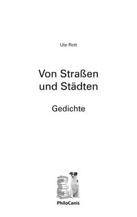Produktbild: Von Stra&szlig;en und St&auml;dten