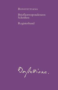Produktbild: Bonstettiana. Registerband