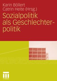 Produktbild: Sozialpolitik als Geschlechterpolitik