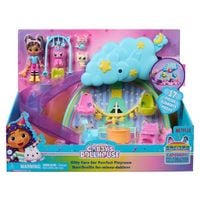 Produktbild: Gabby s Dollhouse, 17-teiliges Kitty Care Spielset, mit Gabby Figur und 3 Baby-Kätzchen, Rutsche und Schaukeln