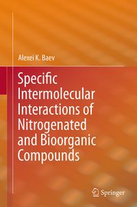 Produktbild: Specific Intermolecular Interactions of Nitrogenated and Bioorganic Compounds