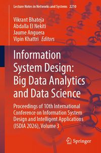 Produktbild: Information System Design: Big Data Analytics and Data Science