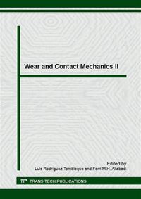 Produktbild: Wear and Contact Mechanics II