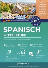 Produktbild: Spanisch lernen B1 Mittelstufe. Komplettkurs mit App und Video