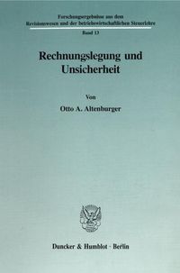 Produktbild: Rechnungslegung und Unsicherheit.