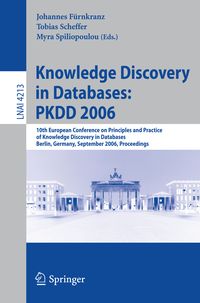 Produktbild: Knowledge Discovery in Databases: PKDD 2006