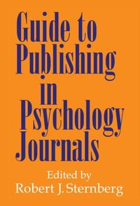 Produktbild: Guide to Publishing in Psychology Journals