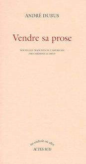 Produktbild: Vendre sa Prose