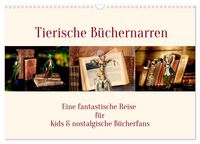 Produktbild: Tierische B&uuml;chernarren (Wandkalender 2026 DIN A3 quer), CALVENDO Monatskalender