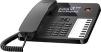 Produktbild: Gigaset DESK 600 Schnurgebundenes Telefon, analog f&uuml;r H&ouml;rger&auml;te kompatibel, Optische Anrufsignalisierung, Wahlwiederholung Schwarz