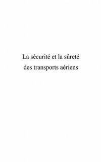 Produktbild: La securite et la surete des transports aeriens