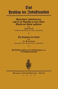 Produktbild: Das Problem der Industriearbeit