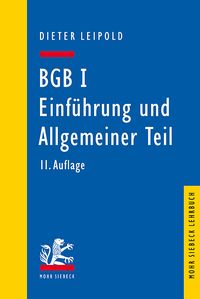 Produktbild: BGB I: Einf&uuml;hrung und Allgemeiner Teil