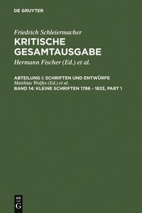 Produktbild: Kleine Schriften 1786 - 1833
