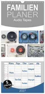Produktbild: Familienplaner 2027 - Audio Tapes mit 5 Spalten (Wandkalender, 21 x 45 cm) CALVENDO