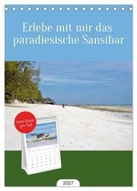 Produktbild: Tischplaner 2027 - Erlebe mit mir das paradiesische Sansibar (A5 Tischkalender zum Aufstellen) CALVENDO