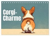 Produktbild: Corgi-Charme (Tischkalender 2027 DIN A5 quer), CALVENDO Monatskalender