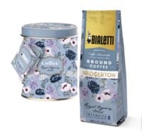 Produktbild: Bridgerton Design-Kaffeedose und Royal Regency Blend Kaffee, gemahlen 250 g