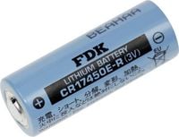 Produktbild: FDK CR17450ER Spezial-Batterie 17450 hochstromf&auml;hig, hochtemperaturf&auml;hig, tieftemperaturf&auml;hig Lithium 3 V 2400 mAh 1 St.