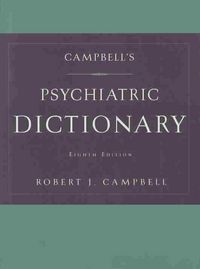 Produktbild: Campbell's Psychiatric Dictionary