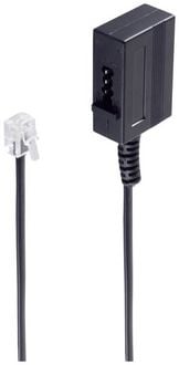 Produktbild: Shiverpeaks Fax Adapter [1x RJ11-Stecker 6p4c - 1x TAE-N-Kupplung] 0.2m Schwarz