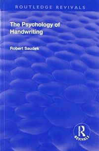 Produktbild: Saudek, R: Revival: The Psychology of Handwriting (1925)