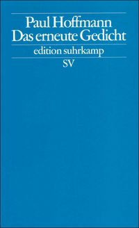 Produktbild: Hoffmann, P: erneuerte Gedicht