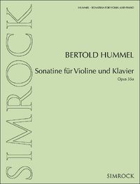 Produktbild: Sonatine f&uuml;r Violine und Klavier