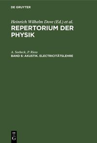 Produktbild: Akustik. Electricit&auml;tslehre