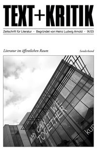 Produktbild: Literatur im &ouml;ffentlichen Raum