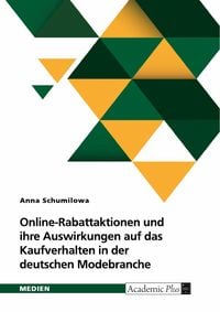 Produktbild: Online-Rabattaktionen und ihre Auswirkungen auf das Kaufverhalten in der deutschen Modebranche