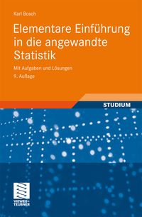 Produktbild: Elementare Einf&uuml;hrung in die angewandte Statistik