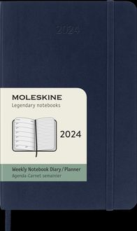 Bild vom Artikel Moleskine 12 Monate Wochen Notizkalender 2024, P/A6, 1 Wo = 1 Seite, Rechts Linierte Seite, Soft Cover, Saphir vom Autor 