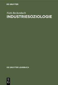 Produktbild: Industriesoziologie