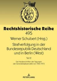 Produktbild: Strafverfolgung in der Bundesrepublik Deutschland und in Berlin (West)