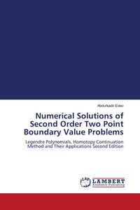 Produktbild: Numerical Solutions of Second Order Two Point Boundary Value Problems