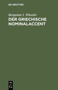 Produktbild: Der griechische Nominalaccent