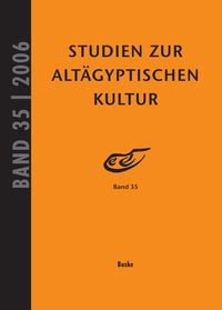 Produktbild: Studien zur Alt&auml;gyptischen Kultur Band 35