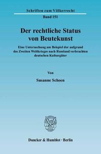 Produktbild: Der rechtliche Status von Beutekunst.