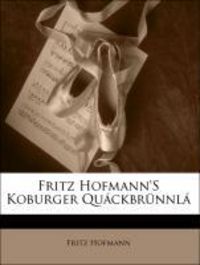 Produktbild: Hofmann, F: Ger-Fritz Hofmanns Koburger Qu