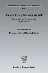 Produktbild: "Unsere Erde gibt es nur einmal".