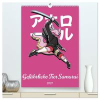 Produktbild: Gef&auml;hrliche Tier Samurai (hochwertiger Premium Wandkalender 2027 DIN A2 hoch), Kunstdruck in Hochglanz