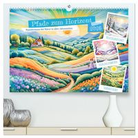 Produktbild: Pfade zum Horizont - Pastelltr&auml;ume der Natur in allen Jahreszeiten (hochwertiger Premium Wandkalender 2026 DIN A2 quer), Kunstdruck in Hochglanz