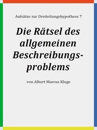 Produktbild: Die R&auml;tsel des allgemeinen Beschreibungsproblems