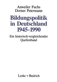 Produktbild: Bildungspolitik in Deutschland 1945-1990