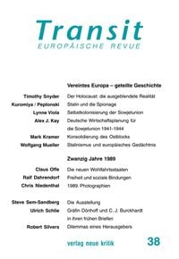 Produktbild: Transit 38. Europ&auml;ische Revue